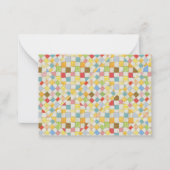 QUILT MOZAÏEK 3.5x2.5 Platte Kaart / Crème Horizon Notitiekaartje (Voorkant)