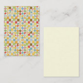 QUILT MOZAÏEK 3.5x2.5 Platte Kaart / Crème / Verti Notitiekaartje (Voorkant / Achterkant)