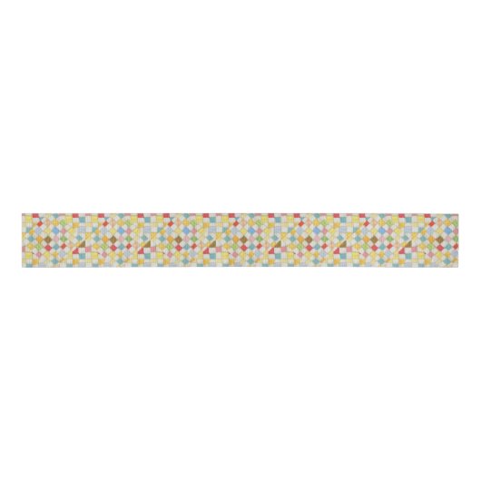 QUILT MOZAÏEK 3"Breed Grosgrain Lint (Voorkant)