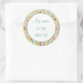 QUILT MOZAÏEK 3" Ronde Matte Stickers (Tas)