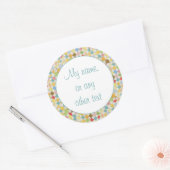 QUILT MOZAÏEK 3" Ronde Matte Stickers (Envelop)