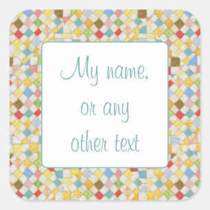 QUILT MOZAÏEK 3" Vierkante Matte Stickers