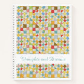 QUILT MOZAÏEK 8.5x11 Spiraalvormig Notitieboek + T (Voorkant)