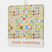 QUILT MOZAÏEK Keramiek Vierkant Ornament + Tekst (Links)