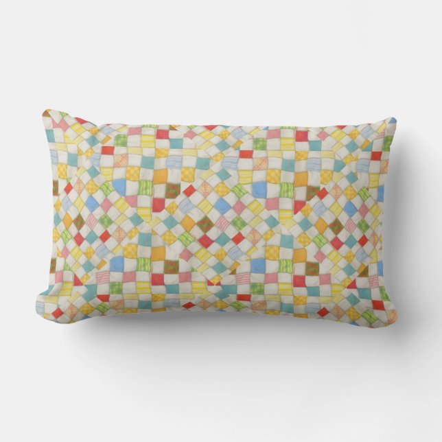 QUILT MOZAÏEK Lumbaal Kussen (Voorkant)