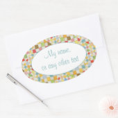 QUILT MOZAÏEK Ovaal Mat Stickers (Envelop)