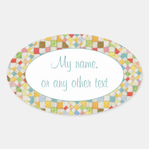 QUILT MOZAÏEK Ovaal Mat Stickers