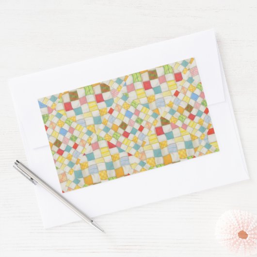 QUILT MOZAÏEK Rechthoek Stickers (Envelop)