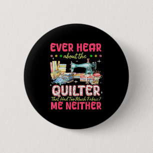 Quilt Naaimachine Quilter Te Veel Stof Quilt Ronde Button 5,7 Cm