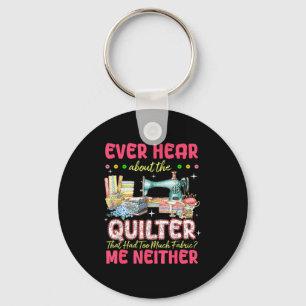 Quilt Naaimachine Quilter Te Veel Stof Quilt Sleutelhanger