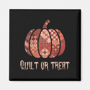 Quilt of Treat Patchwork Pumpkin Quilters Herfst H Magneet