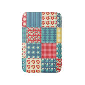 quilt: patchwork achtergrondpatroon. badmat (Voorkant Verticaal)