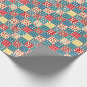 quilt: patchwork achtergrondpatroon. cadeaupapier (Hoek)