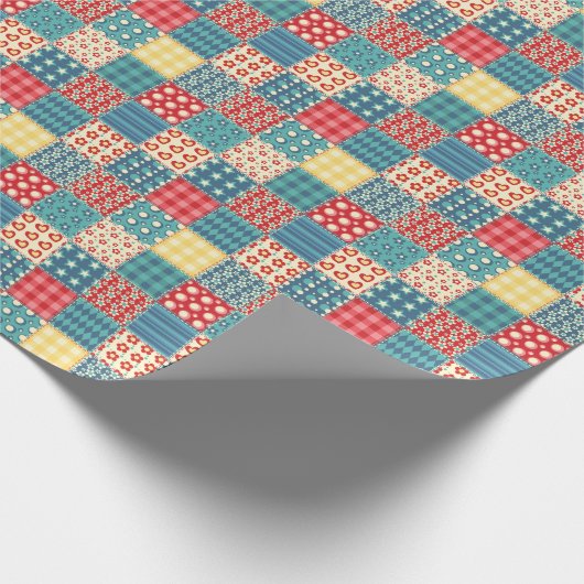  quilt: patchwork achtergrondpatroon. cadeaupapier (Hoek)