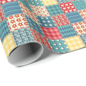 quilt: patchwork achtergrondpatroon. cadeaupapier (Rol Hoek)