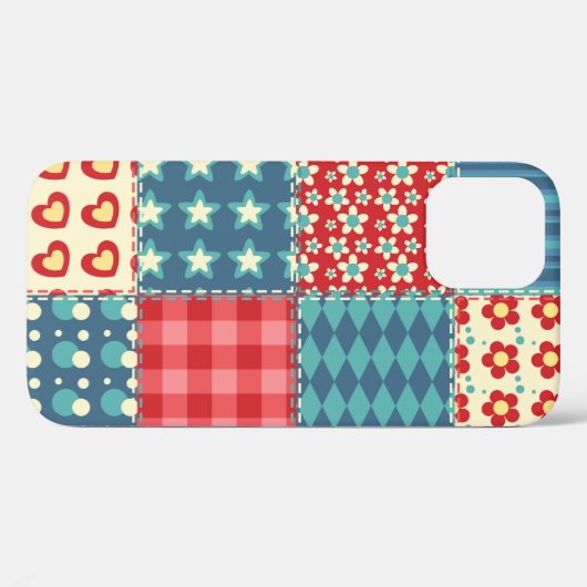 quilt: patchwork achtergrondpatroon. Case-Mate iPhone case (Achterkant (horizontaal))