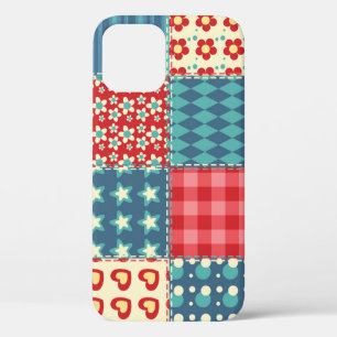 quilt: patchwork achtergrondpatroon. Case-Mate iPhone case