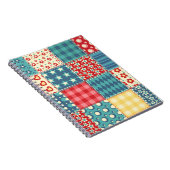  quilt: patchwork achtergrondpatroon. notitieboek (Rechterzijde)