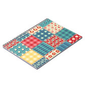  quilt: patchwork achtergrondpatroon. notitieboek (Linkerzijde)