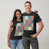  quilt: patchwork achtergrondpatroon. t-shirt (Unisex)