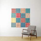  quilt: patchwork achtergrondpatroon. wandkleed (In Situ (horizontaal))