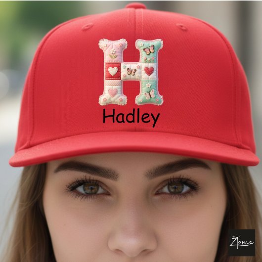 Quilt Patchwork Initiaal Letter H Babykamer Trucker Pet