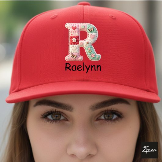 Quilt Patchwork Initiaal Letter R Kinderkamer Trucker Pet