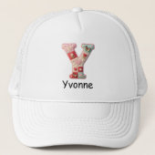 Quilt Patchwork Initiaal Letter Y Babykamer Trucker Pet (Voorkant)