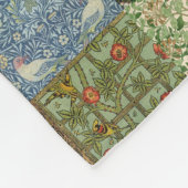 Quilt Patchwork William Morris Pattern Fle Fleece Deken (Hoek)