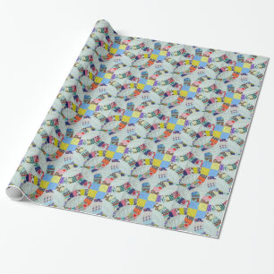 Quilt patroon cadeaupapier