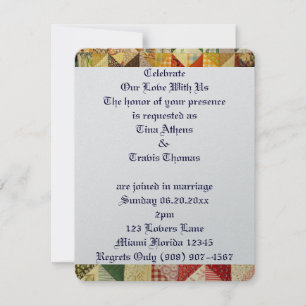 Quilt Patroon Liefde Bruid Bruidegom Vrede Kaart