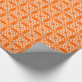 Quilt Pattern 01 - White on Oranje Cadeaupapier (Hoek)