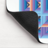 Quilt Pattern 3 in Blue en Paars Muismat (Hoek)