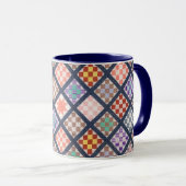 Quilt Pattern Art Cup Mok (Voorkant rechts)