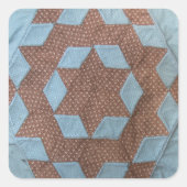 Quilt Pattern - Castle Vierkante Sticker (Voorkant)