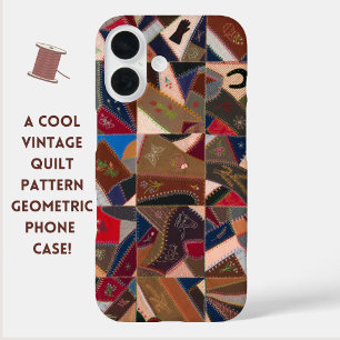  Quilt Pattern Cool Kleurrijke Geometrische iPhone 16 Hoesje