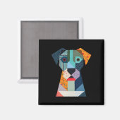 Quilt Pattern Dog voor Quilting Lover Quilter Sewi Magneet (Voorkant / Achterkant)