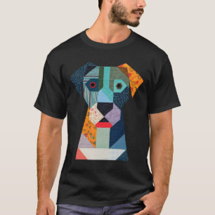 Quilt Pattern Dog voor Quilting Lover Quilter Sewi T-shirt