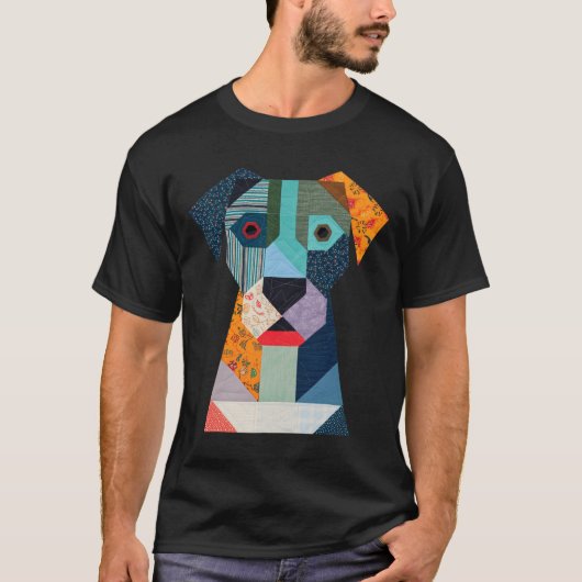 Quilt Pattern Dog voor Quilting Lover Quilter Sewi T-shirt (Voorkant)
