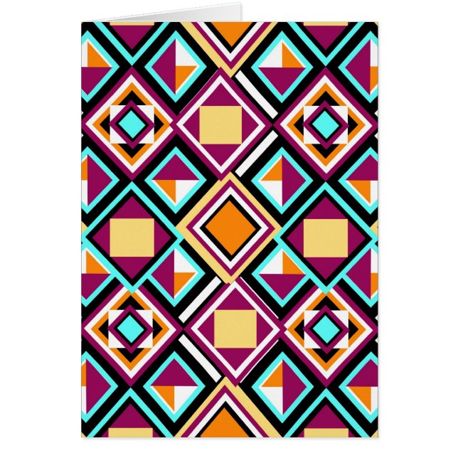Quilt Pattern Herhaling Art Card (Voorkant)