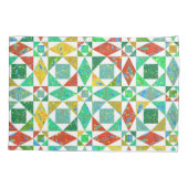 Quilt Pattern Personalized Pillow Hoesje Kussensloop (Achterkant)