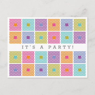 Quilt Pattern Polka Dot Fabric Briefkaart