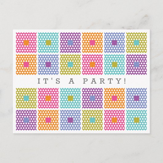 Quilt Pattern Polka Dot Fabric Briefkaart (Voorkant)