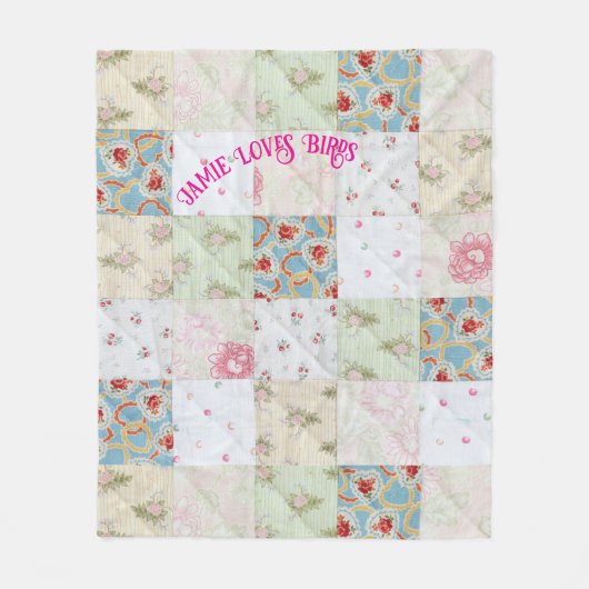  quilt personaliseren fleece deken (Voorkant)