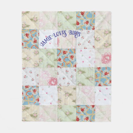  quilt personaliseren fleece deken (Voorkant)
