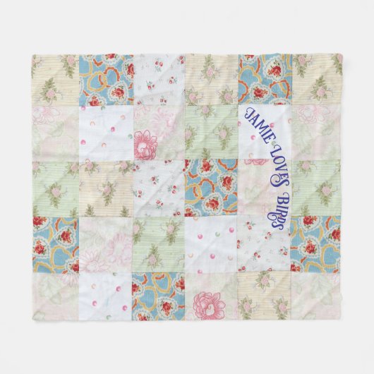 quilt personaliseren fleece deken (Voorkant (Horizontaal))