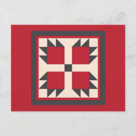 Quilt Postcard - Bearcat Block Briefkaart