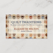 Quilt / Quiltmaker Visitekaartje (Voorkant)