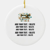 QUILT Shop Keramisch Ornament (Achterkant)