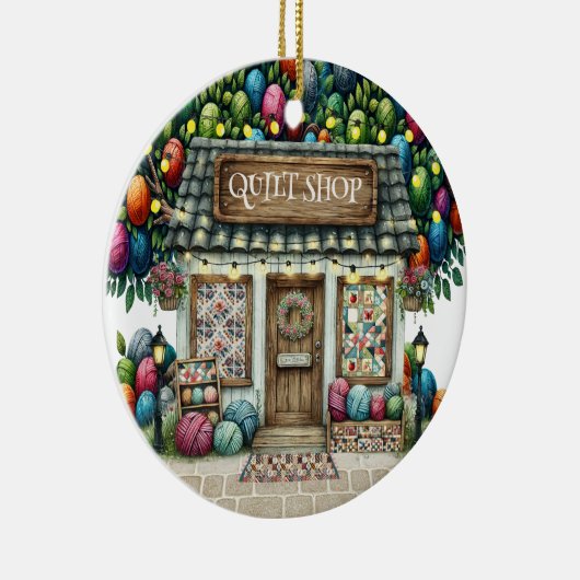 QUILT Shop Keramisch Ornament (Rechts)